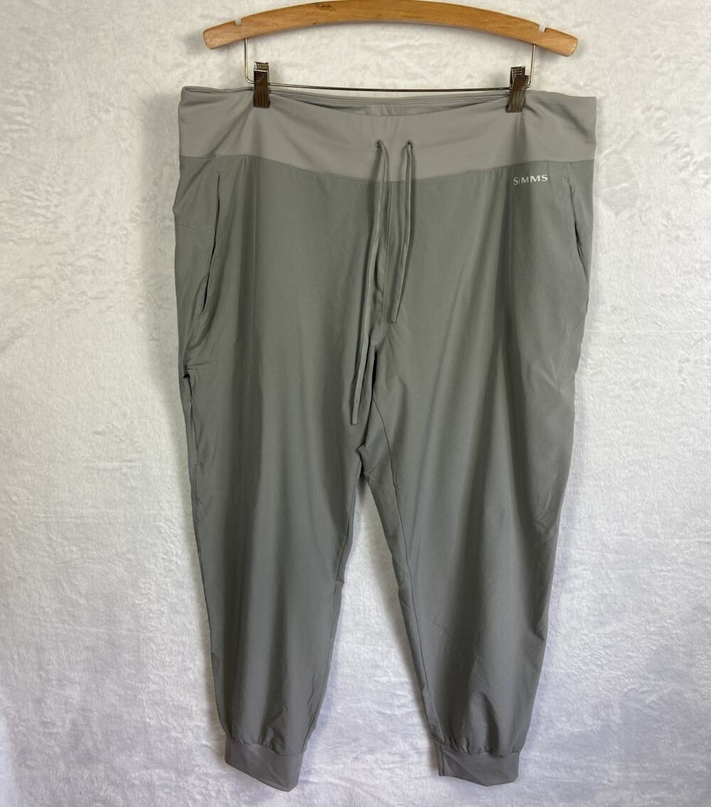 SIMMS Bugstopper Jogger Pants Women’s 2XL Fishing Pants Grey Drawstring Outdoors